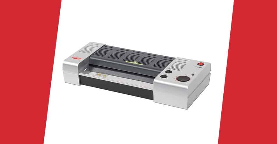 CLC | A laminator in a red and white color scheme.