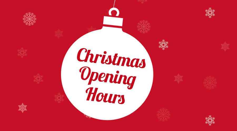 CLC | Christmas Opening Hours Sign