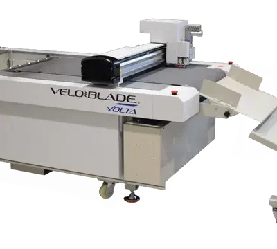 CLC | A Veloblade 64 digital die cutter used to cut paper.