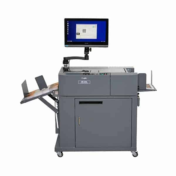 CLC | A machine with a monitor and a keyboard that provides print finishing solutions.